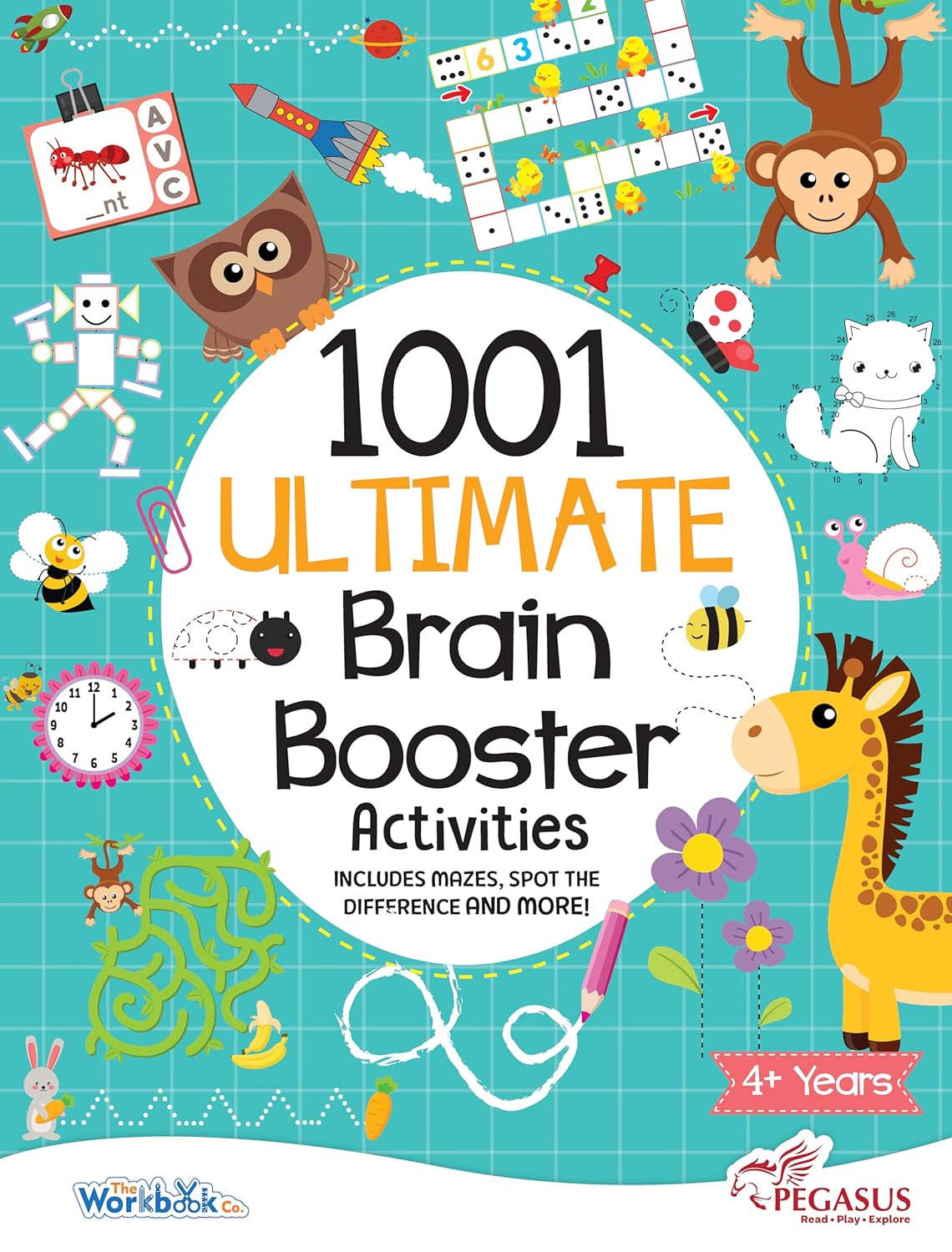 1001 Ultimate Brain Booster Activity book for 3 to 6 Years Old Kids |Enhance the Child Mind with Cognitive Excellence with Interactive Activity Book