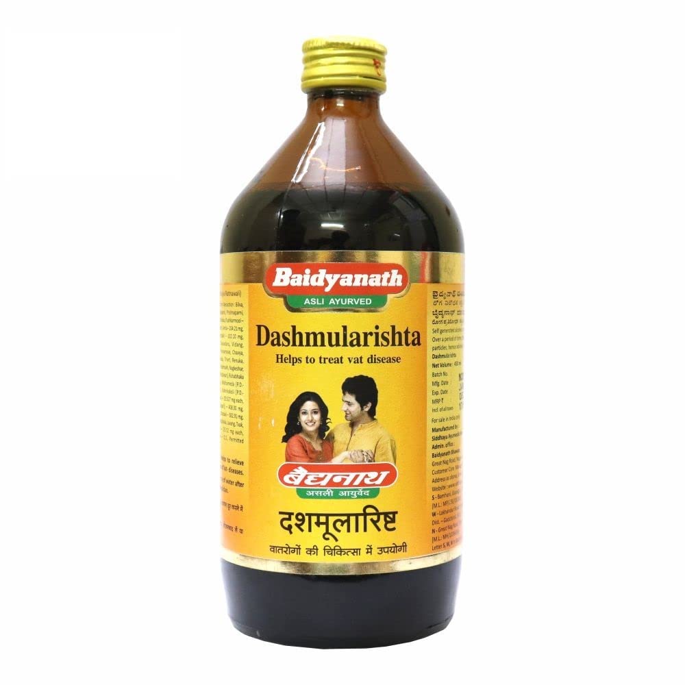 Baidyanath Asli Ayurved Dashmularishta (450Ml, Pack Of 2) – Traditional Ayurvedic Tonic For Men And Women
