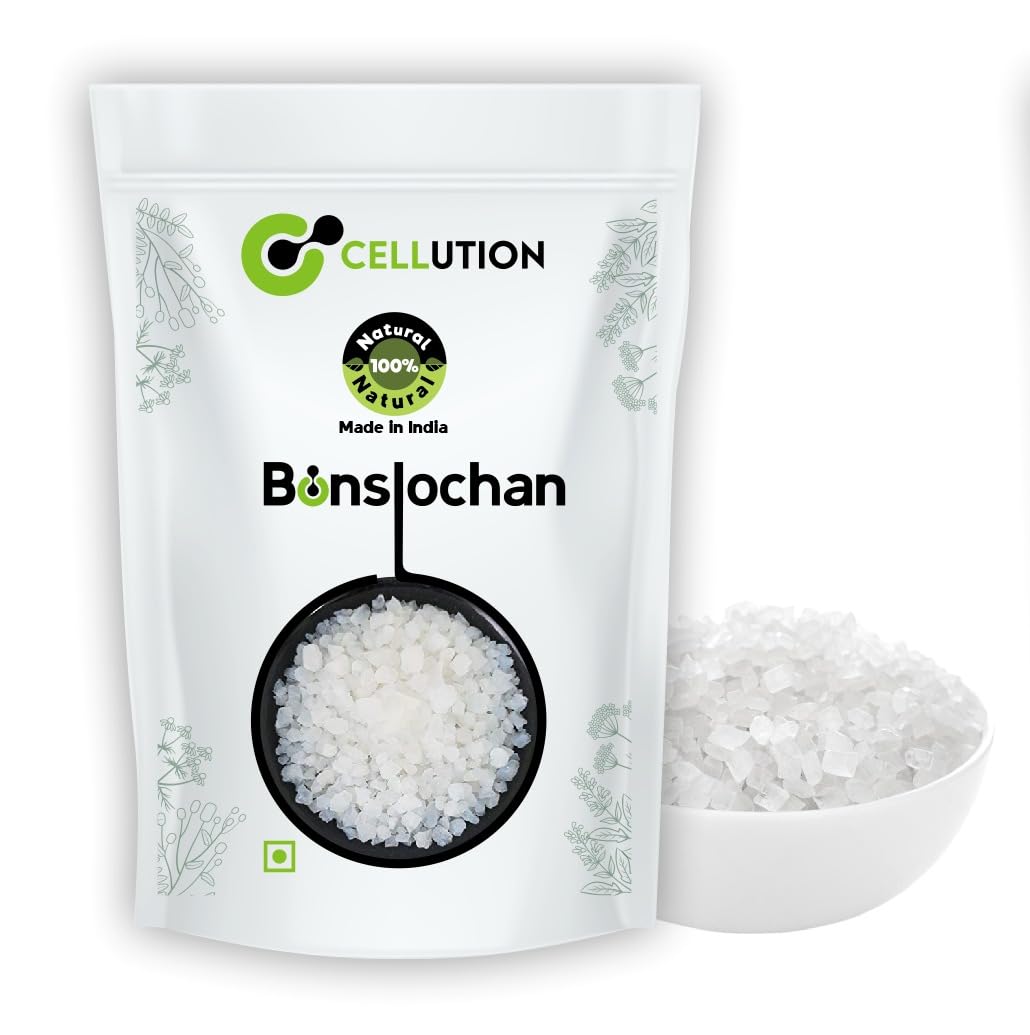 CELLUTION Tabashir – 400gm Banslochan/Vanslochan/Vanshlochan/Tabasheer/Bamboo Silica For Strengthens bones and joints, Cough, Hair & Skin (400 Grams)