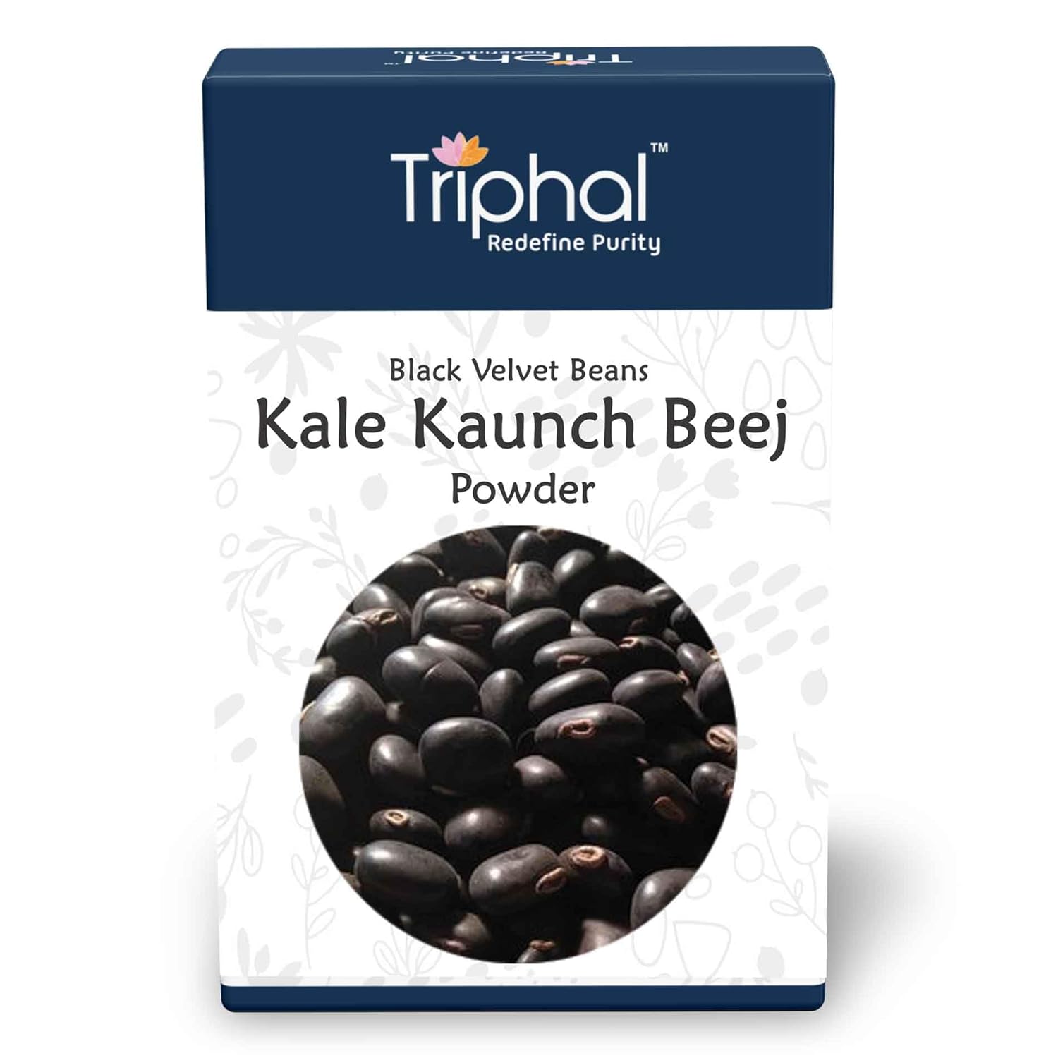 TRIPHAL Kale Kaunch Beej Churna (200g) | Organic Ayurvedic Seeds Powder For Reproductive Health | Non GMO | Natural & Pure Powder