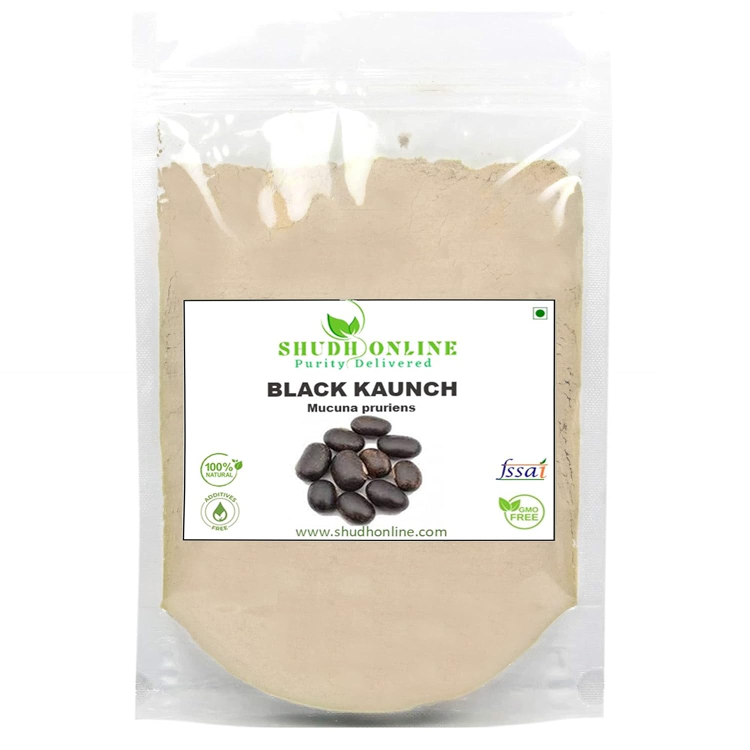 Shudh Online Black Kaunch Beej Powder, Konch Seed, Alkushi (200 Grams), Kala Koch ke Beej, Kauch, Mucuna Pruriens, Velvet Beans, Kapikachhu, Cowitch, Cowhage