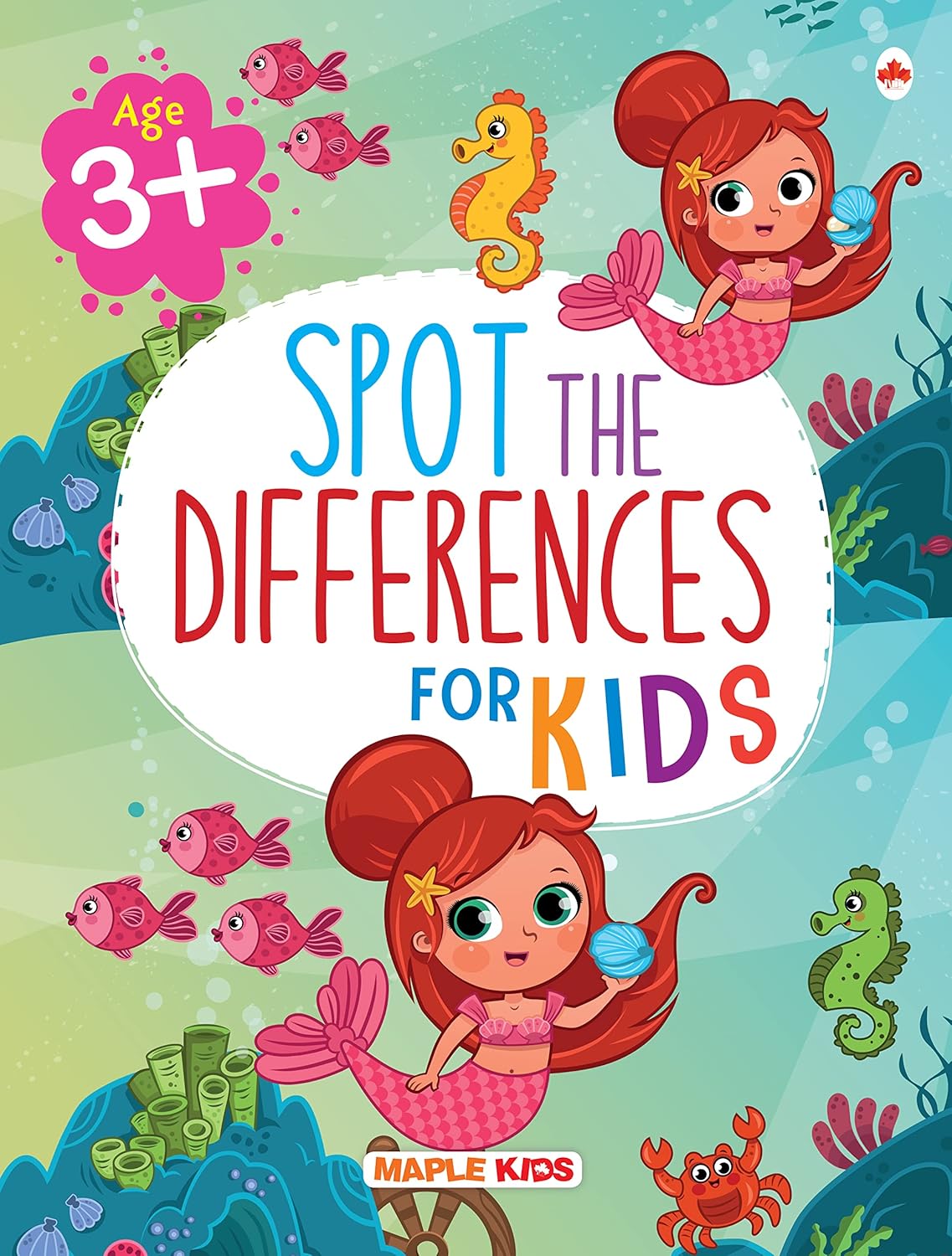 Brain Activity Book for Kids – Spot Differences – Brain Boosting Activity Book – Early Learning – Activity Book for Children – 3 to 7 Years Old Kids