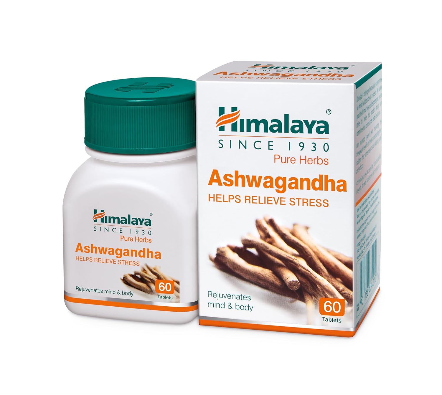 Himalaya Ashwagandha General Wellness Tablets | Stress Relief | Rejuvenates Mind & Body – 60 Tablets