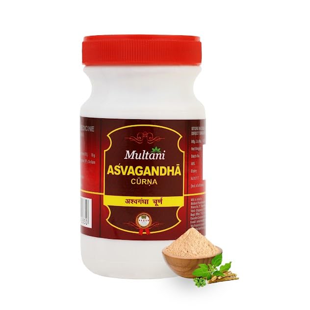 Multani Ashwagandha Powder | Pure & Natural | Helpful In Stress Relief, Energy & Immunity | Ayurvedic Adaptogen | Withania Somnifera | 100 gm