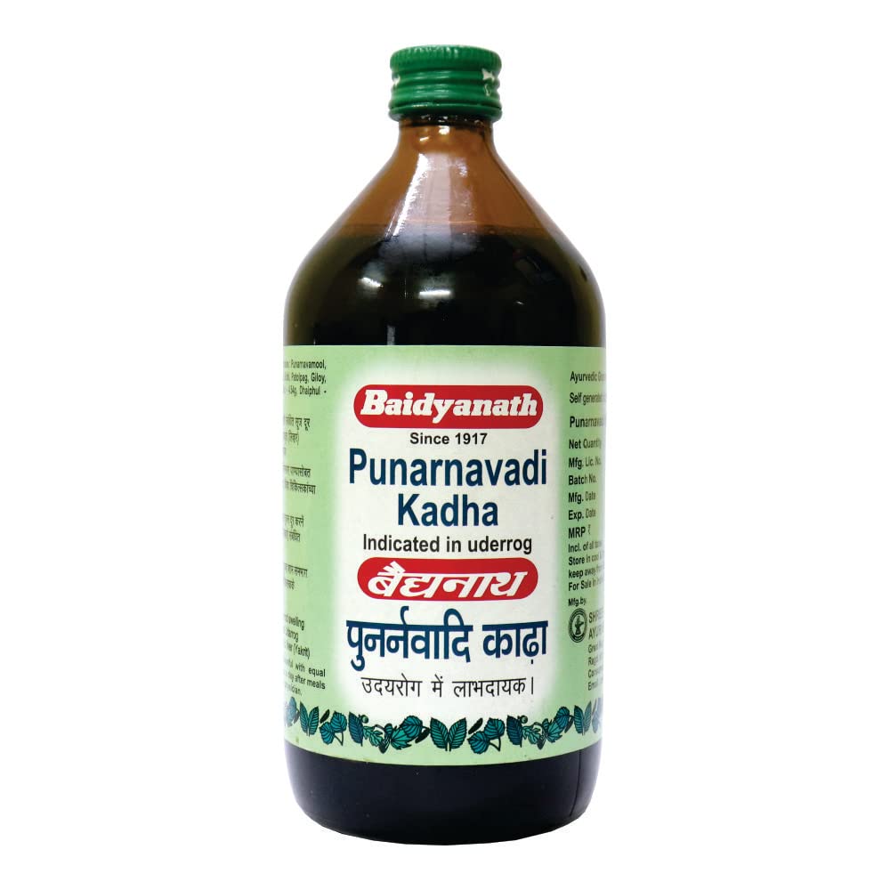 Baidyanath Nagpur Punarnavadi Kadha| For Anemia and liver Support – 450 ml