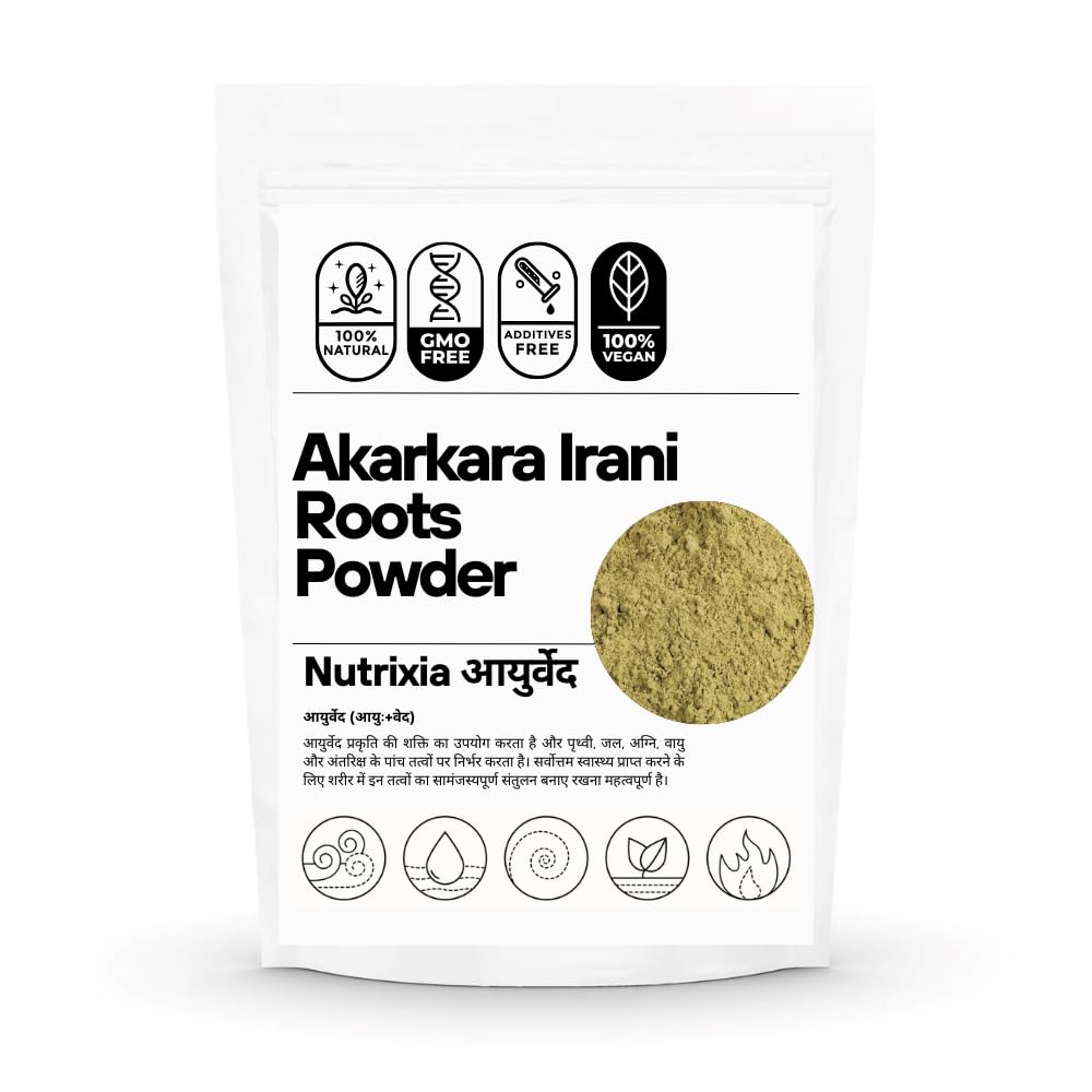 Akarkara Irani Roots – Akarkara Asli, Anacyclus Pyrethrum, Pellitory Roots, Alkaline Ion Powder, 100% Natural, Weight Loss, Anti-Aging, Immunity, Skin Care, Hair Growth, Joint Pain Relief (25 Gms)