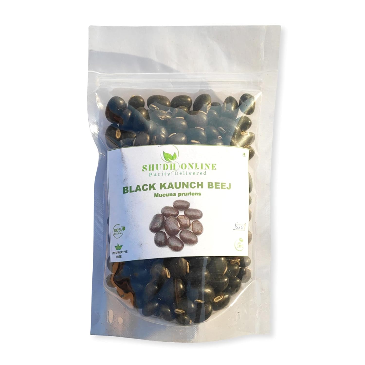 Shudh Online Black Kaunch beej, Konch Seed, Kala Koch ke beej (100 Grams), Alkushi, Kauch, Mucuna Pruriens, Velvet Beans, Kapikachhu, Cowitch, Cowhage