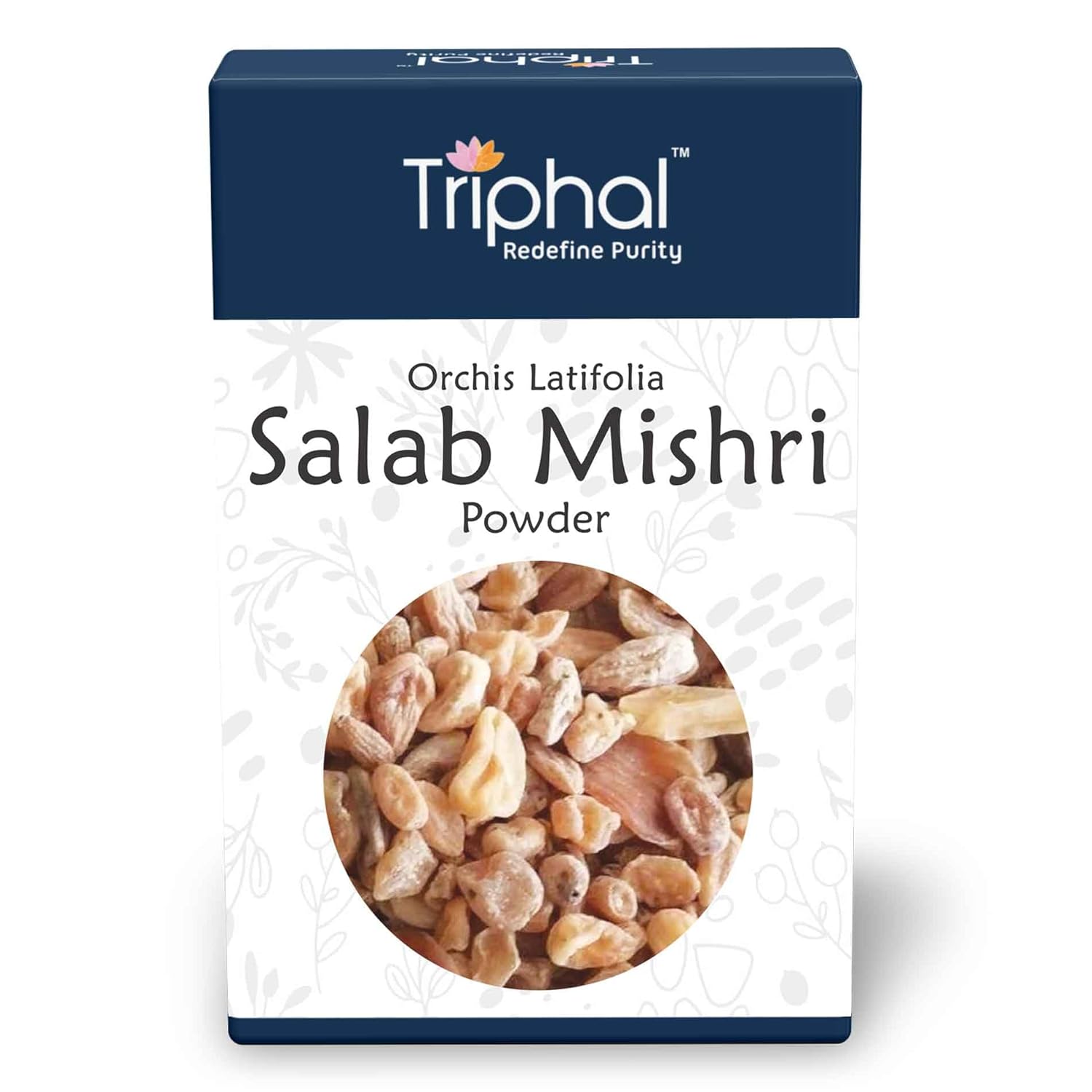 TRIPHAL Salab Mishri Powder/Salam Misri Churna | Original Herb Powder | Fresh Pack (50g)