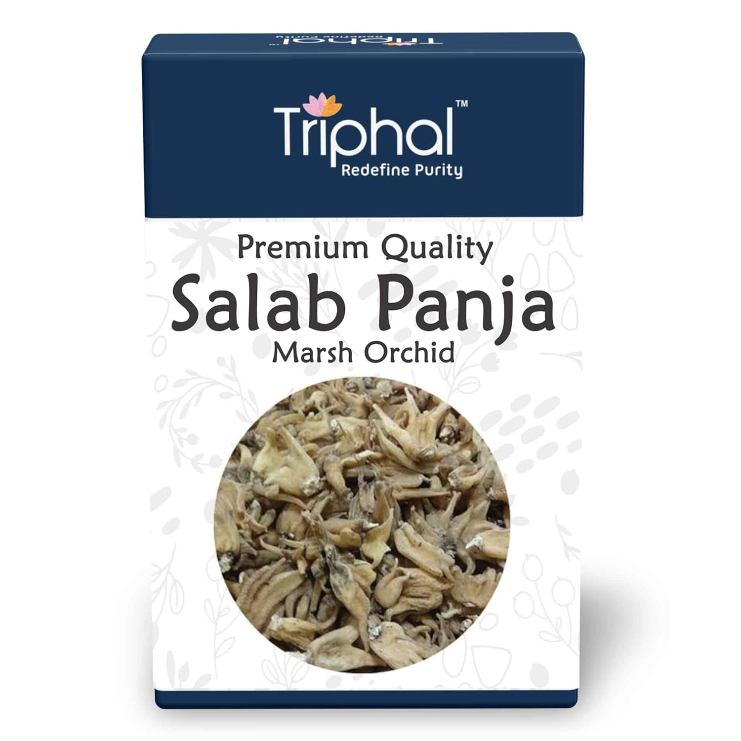TRIPHAL Salab Panja/Salam Panja/Marsh Orchid 10g | Original and Pure Whole (Sabut) Herb | Fresh Pack | Chemical Free | Non GMO | Preservative Free