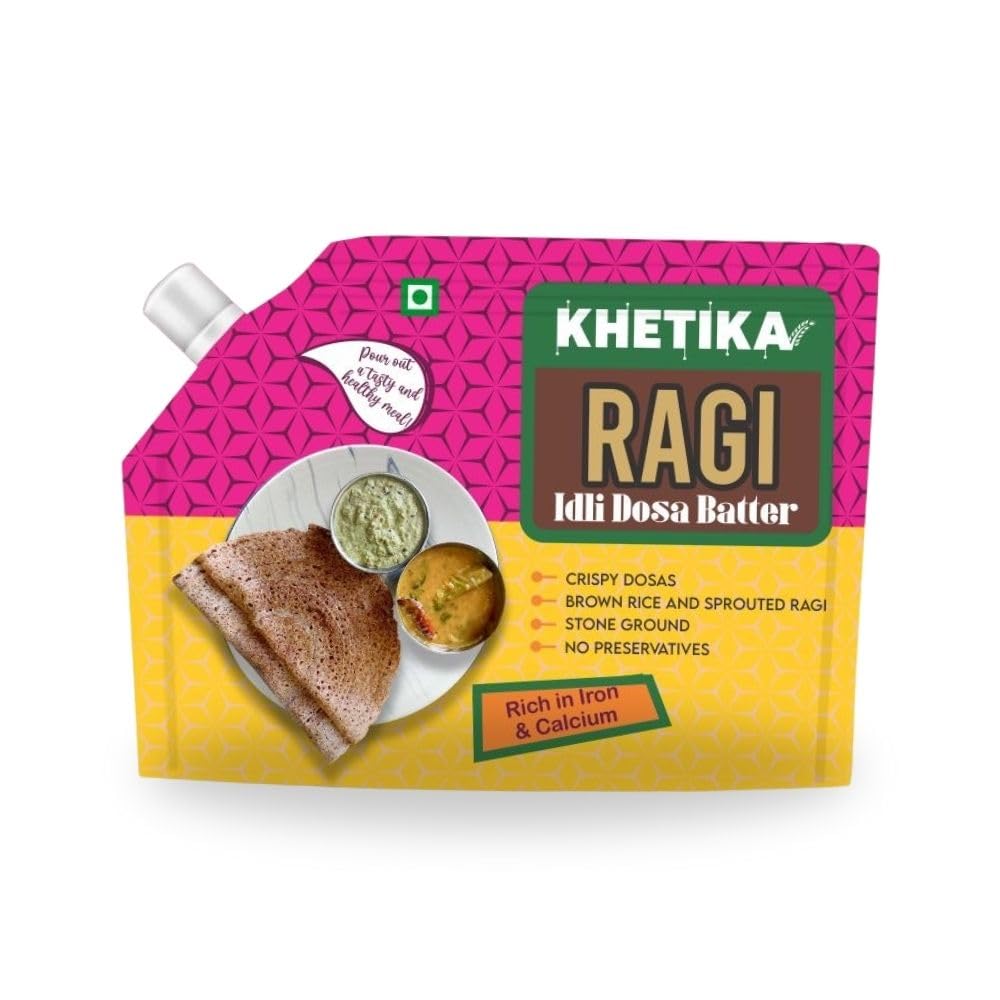 Khetika Ragi Millet Idli Dosa Batter, 1kg