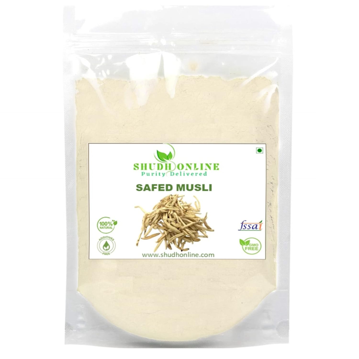 Shudh Online Safed Musli Root Powder, White Musli, Swet Musli, Chlorophytum Borivilianum (50 Gram)