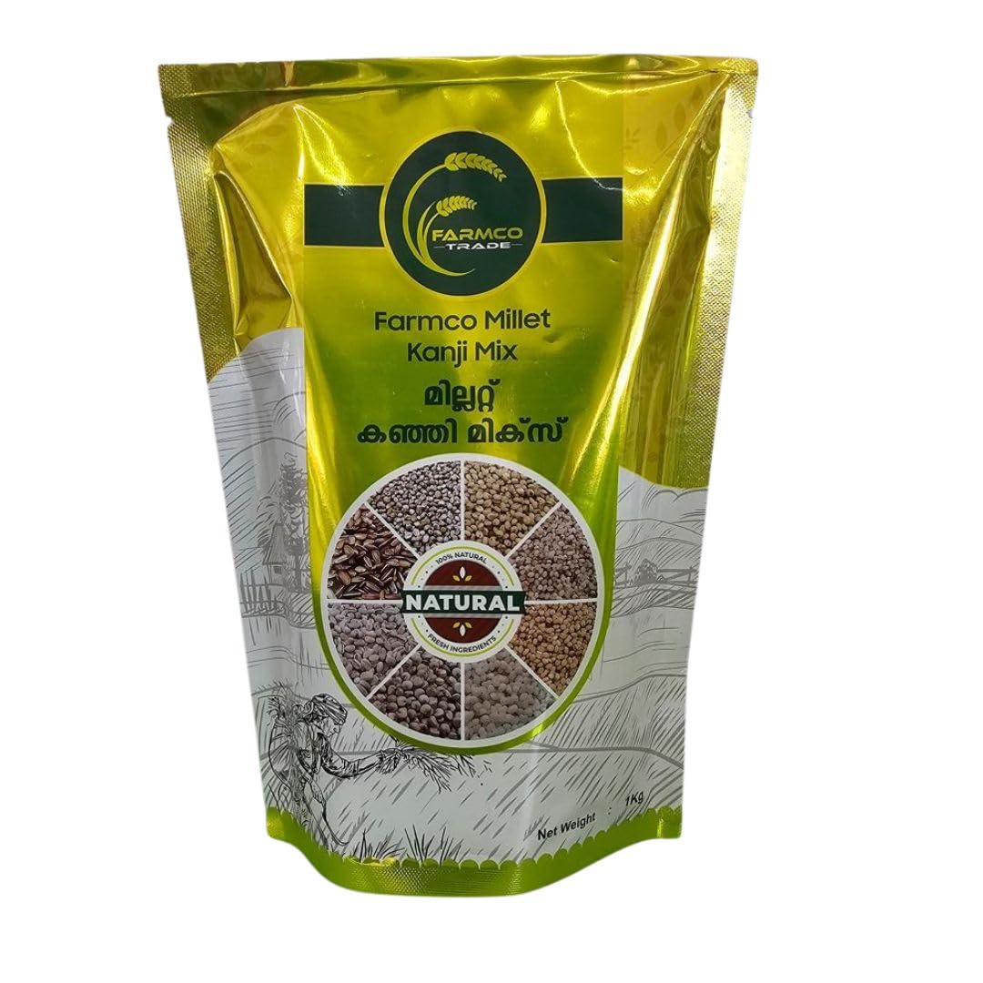 Farmco Millet Kanji Mix – Nutritious, Diabetic-Friendly Meal 100% Healthy Chemical Free Natural Certified-1kg 15days Pack