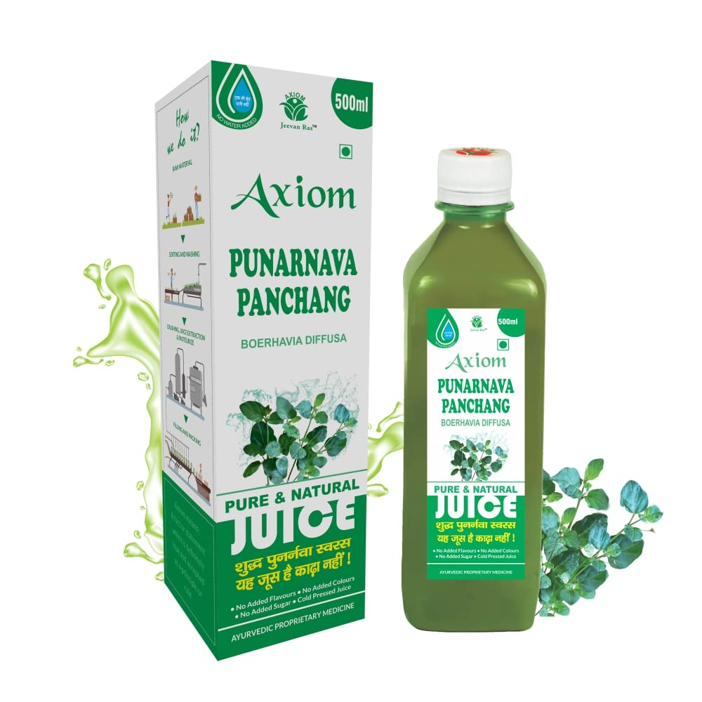 Jeevanras Punarnava Juice | Ayurvedic Tonic for Kidney Health | Kidney Detox | Enriched with Goodness of Punarnava Herbs | Pure, Natural and 100% Ayurvedic Juice | 500mL