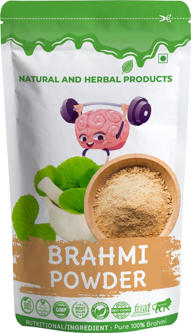 Organic Brahmi powder for eating, for Drinking, for Hair, for Skin Whitening, for Tea, for Face Pack, for Bacopa Monnieri powder for skin whitening, fro Brahmi powder Face SKin Memory Leaf Kids