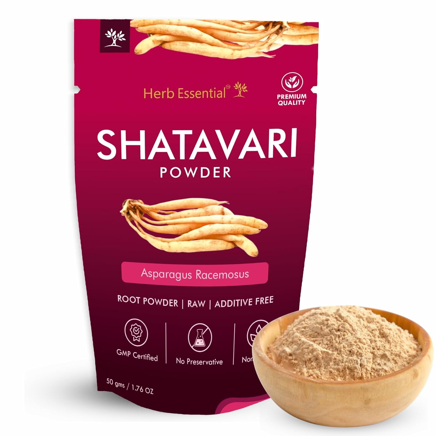 Herb Essential Shatavari Powder 50g – 100% Pure Asparagus Racemosus | Supports Women’s Hormonal Balance & Reproductive Health | Enhances Vitality & Immunity | Ayurvedic Herbal Supplement