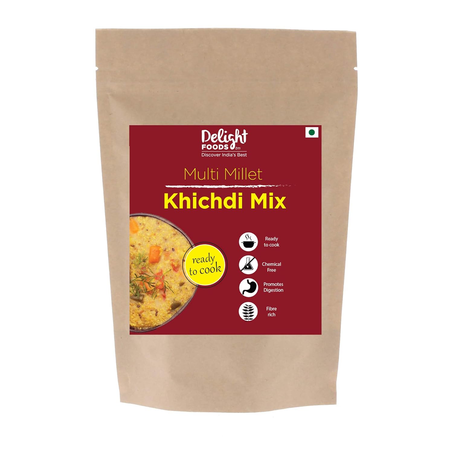 Delight Foods Multi Millet Khichdi Mix – 400gm | Ready to Cook
