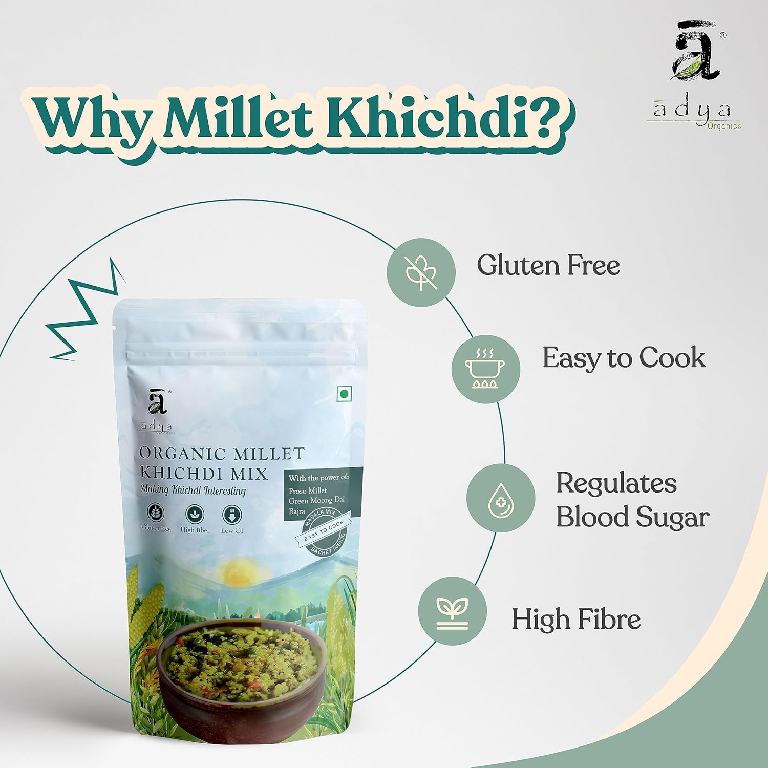 Adya Organics(Millet Khichdi Mix -100gm)