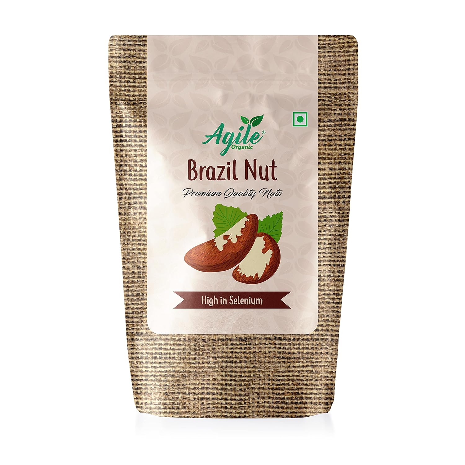 Agile Organic Jumbo Brazil Nuts 200G – Whole, Raw And Unsalted | Immunity Boosting | Brazilnut 200 Grams [ Brazilian Nuts, Premium | Grade A | Rich In Selenium | Product Of Peru]