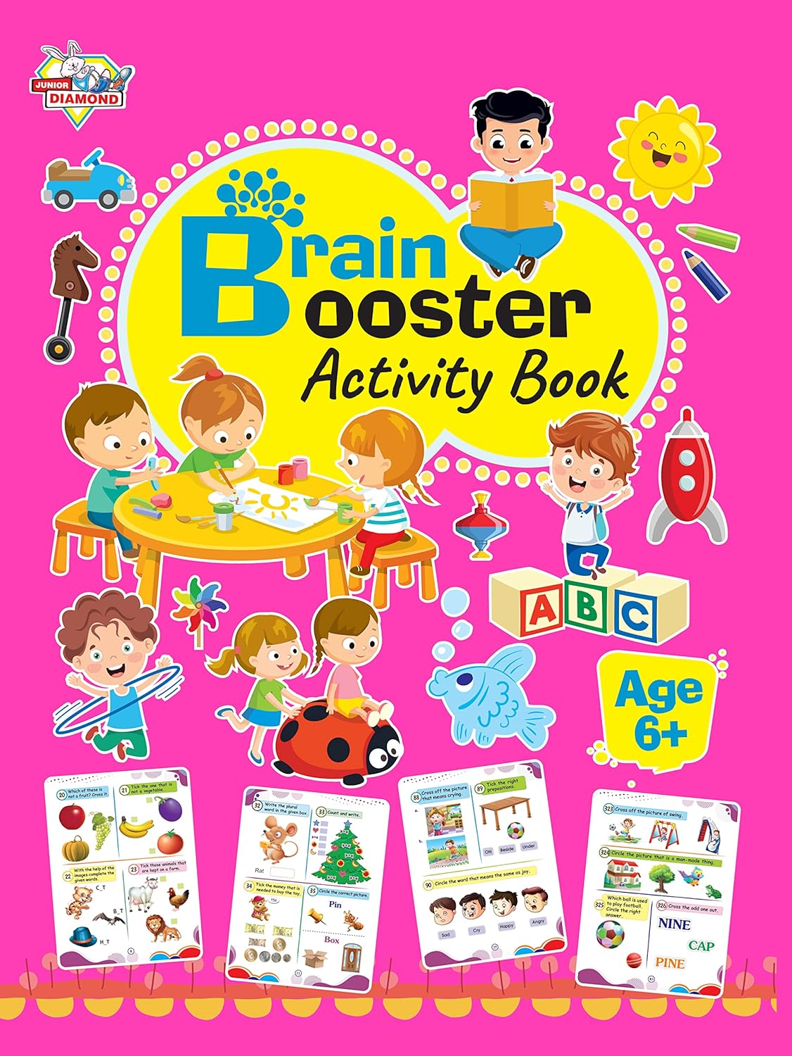 Brain Booster Activity Book – Age 6+ (Fun Learning Activity Book for Kids)