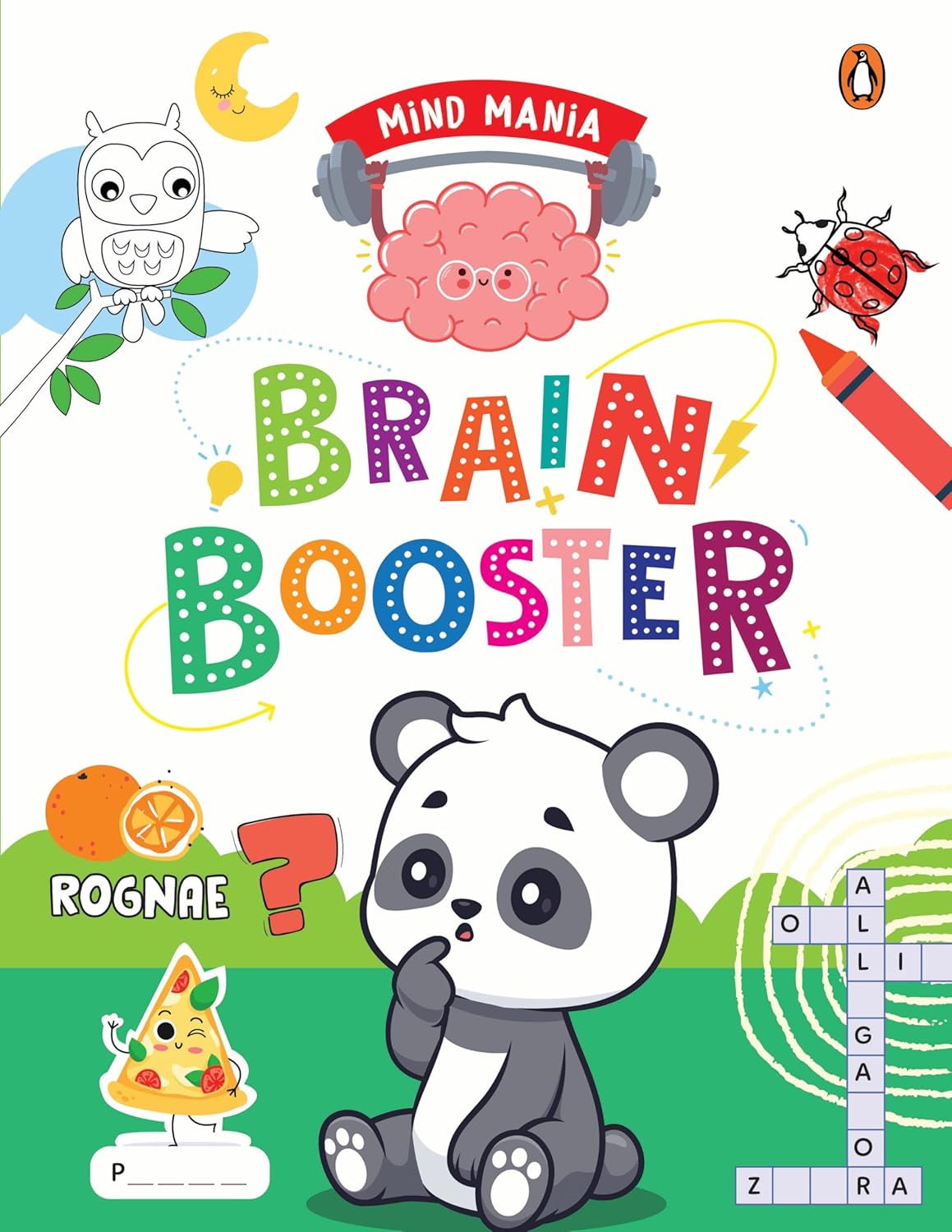 Brain Booster Activity Book | Fun Puzzles, Mazes & Jumble Words for Kids 4+ | Strengthen Cognitive Skills & Problem-Solving with Engaging Activities