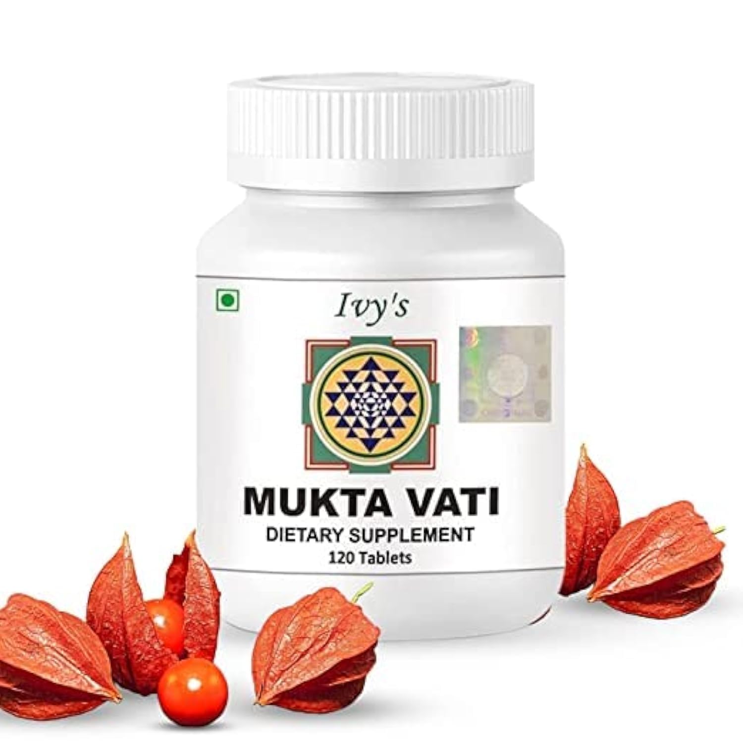 Ivy’s Mukta Vati 120 Tablets per Bottle | Blood Pressure Support | Blood Pressure Support | Hypertension Supplement | Blood Circulation Supplement