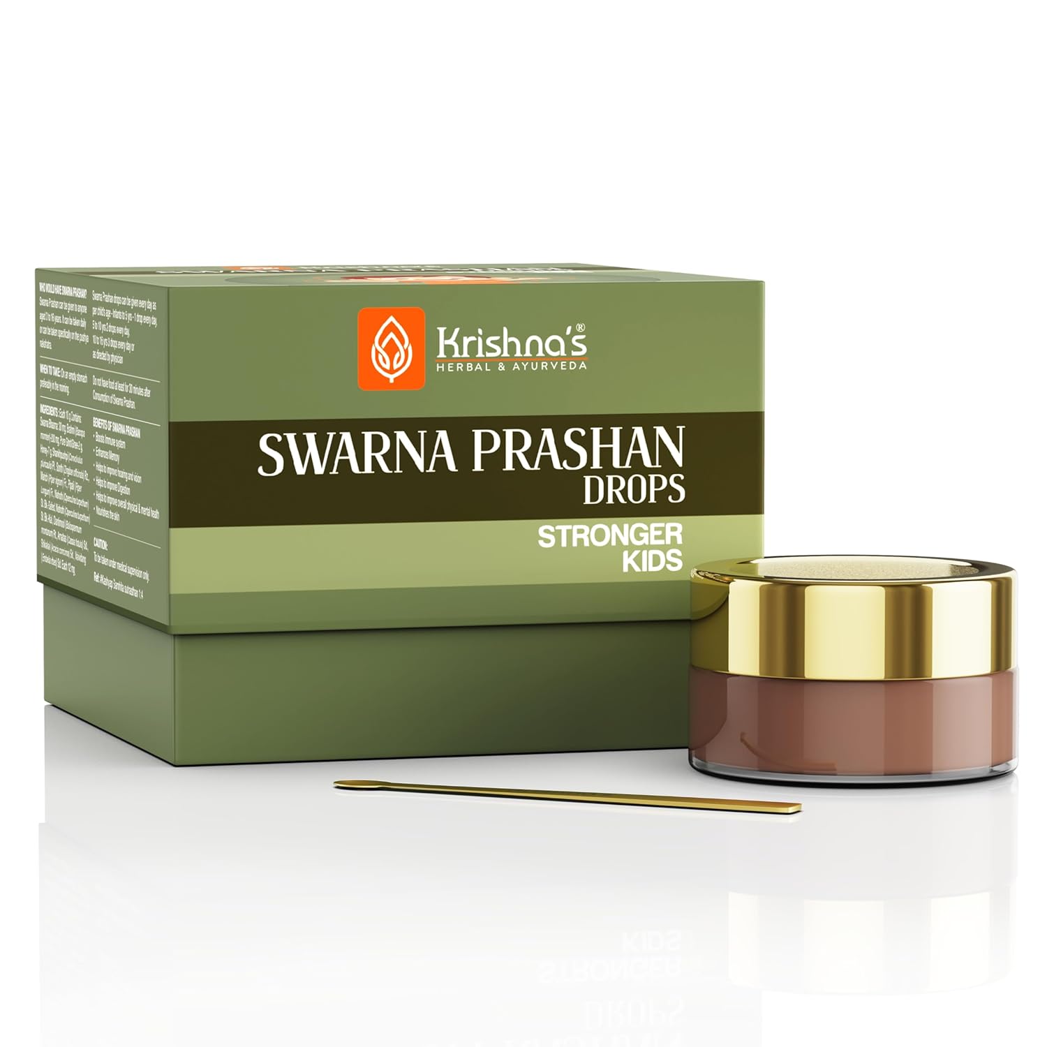 Krishna’s Swarnaprashan Drops for Kids – Natural Health Tonic for Growth & Development | Herbal Formula for Better Energy | Safe & Effective – 10 g (Pack of 1)