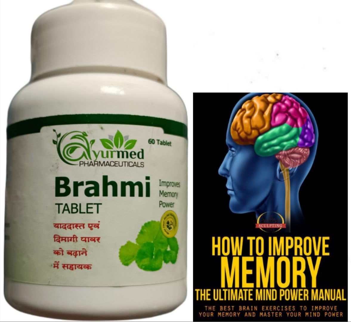 New 100% natural Brahmi Tablets, 250mg, 60 Tablets, Memory Power booster and brain health Support Supplement pack of-1