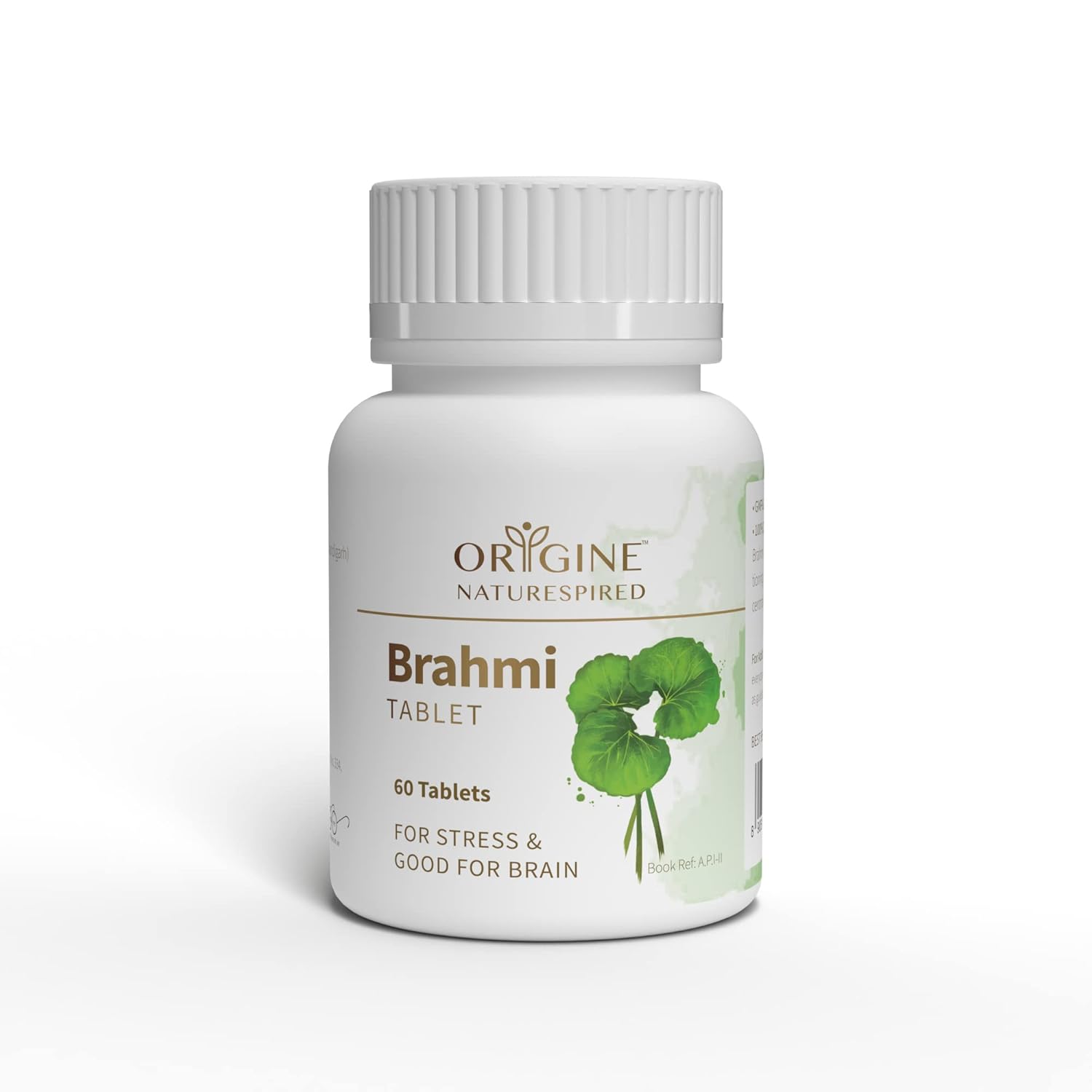 Origine Naturespired Brahmi Mind Wellness Tablets | Improves Alertness | 100% Pure & Natural | Stress Relief | Memory Booster For Focus & Mood | Natural Health Supplement – 60 Vegetarian Tablets