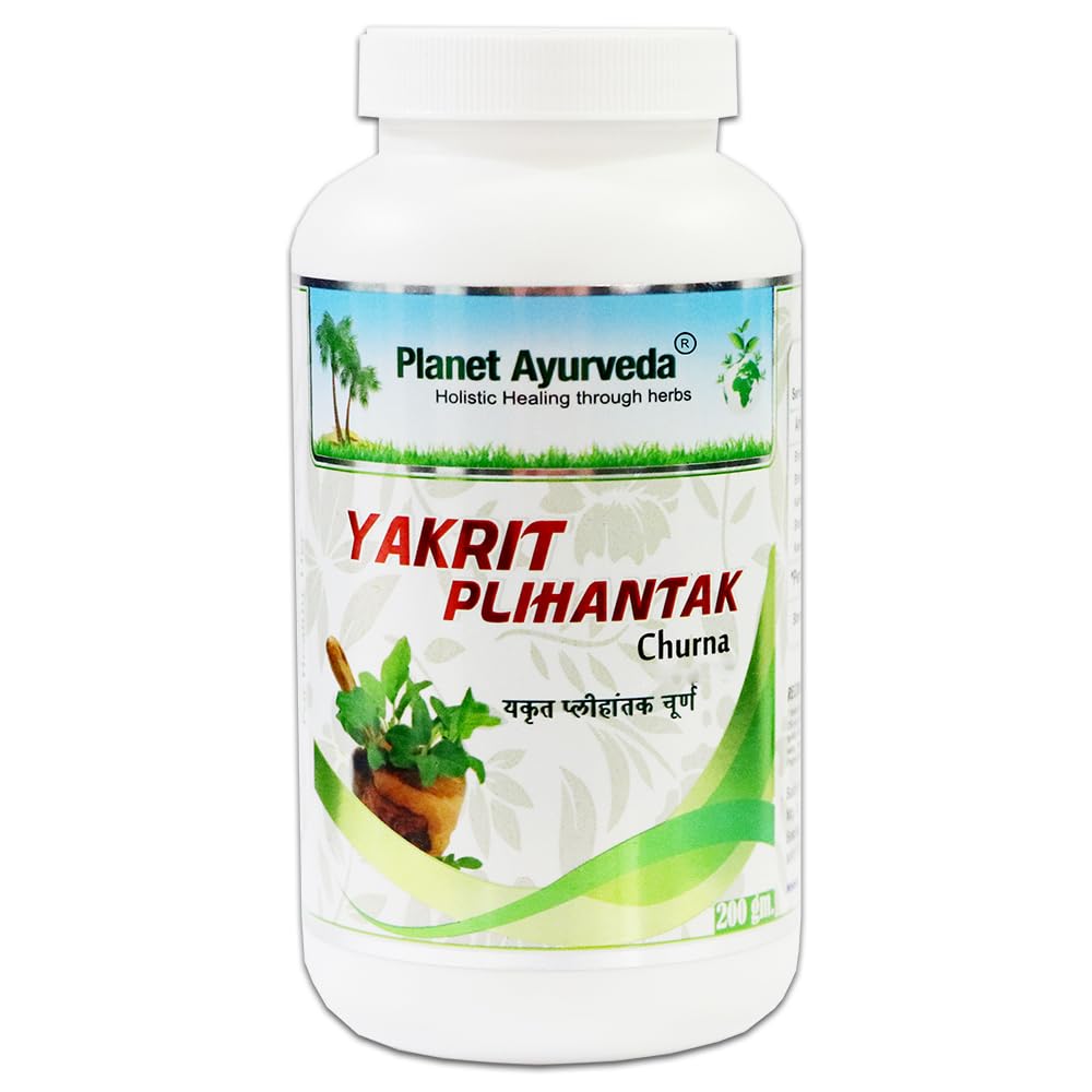 Planet Ayurveda Yakrit Plihantak Churna – 200 Gm, Natural Liver Detox Supplement, Ayurvedic Formula Beneficial for Fatty Liver, Liver Disease