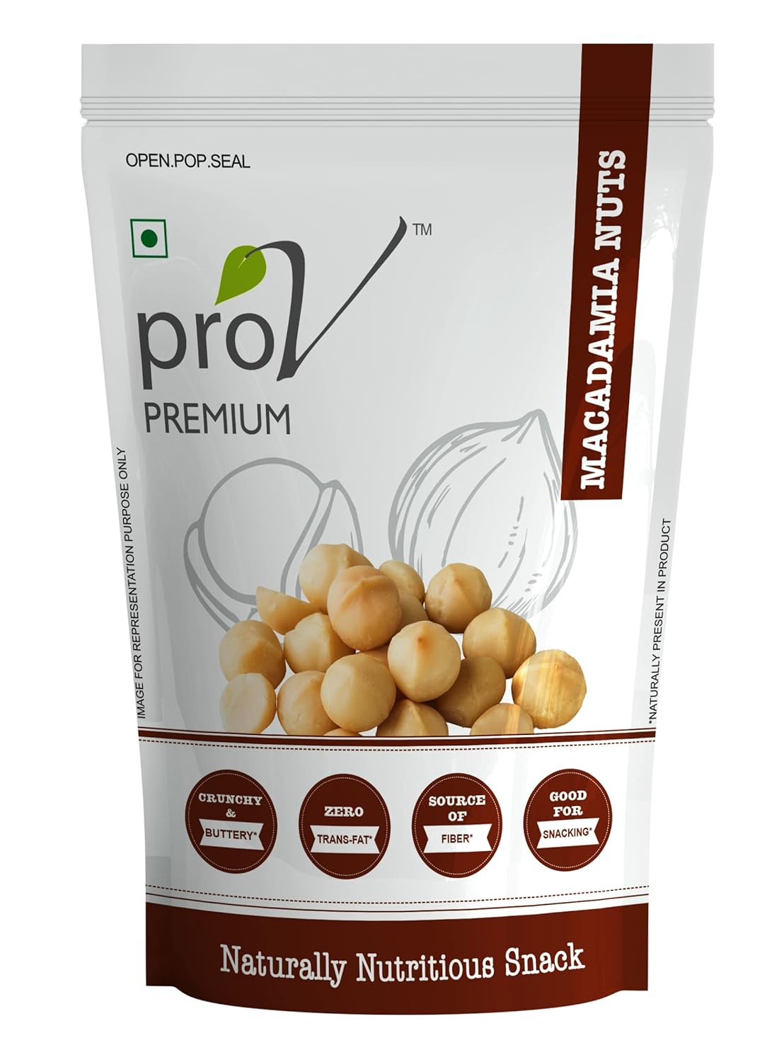 ProV Premium – Macadamia Nuts 250gms | Health-Boosting Potential | Essential Nutrients| Promotes Overall Well-being