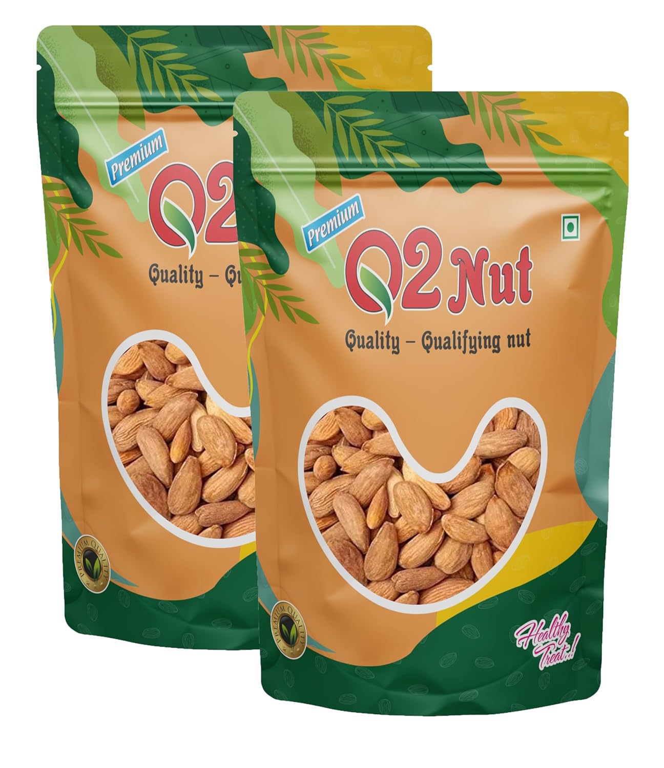 Q2 Nut Gurbandi Almonds 500 Grams (250 Grams X 2) with Rich Flavor, High Antioxidant Content, and Brain-Boosting Nutrition for Daily Vitality and Wellness |Packed with Energy to Support Kids’ Learning, Adults’ Productivity, and Elders’ Strength