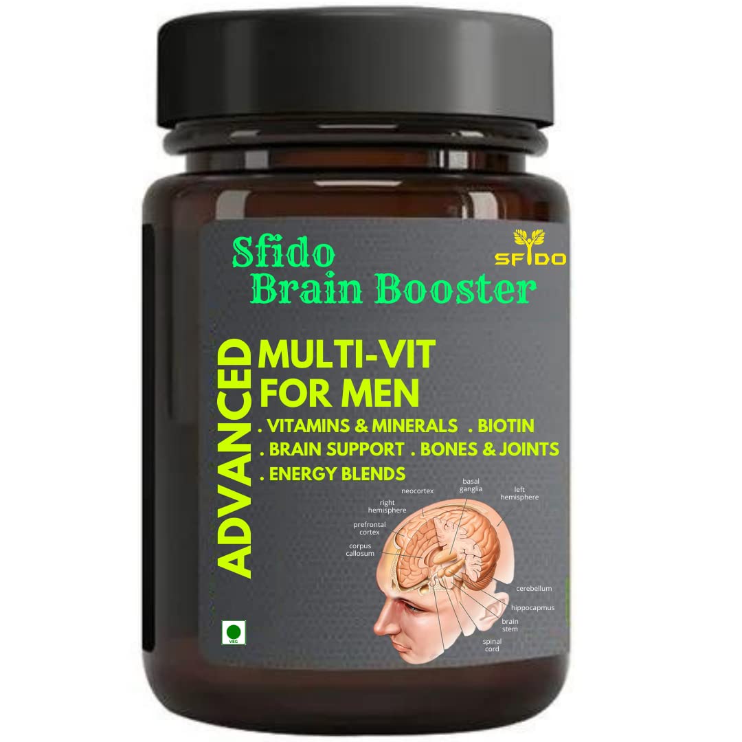 Sfido Brain Booster | Increase Memory Booster | Mind Booster | Brain Booster Supplements | Brain Care | Capsule | Pack of 1