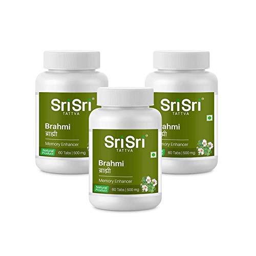 Sri Sri Ayurveda Tattva a Brahmi 500Mg Tablet, 60 Count (Pack of 3)