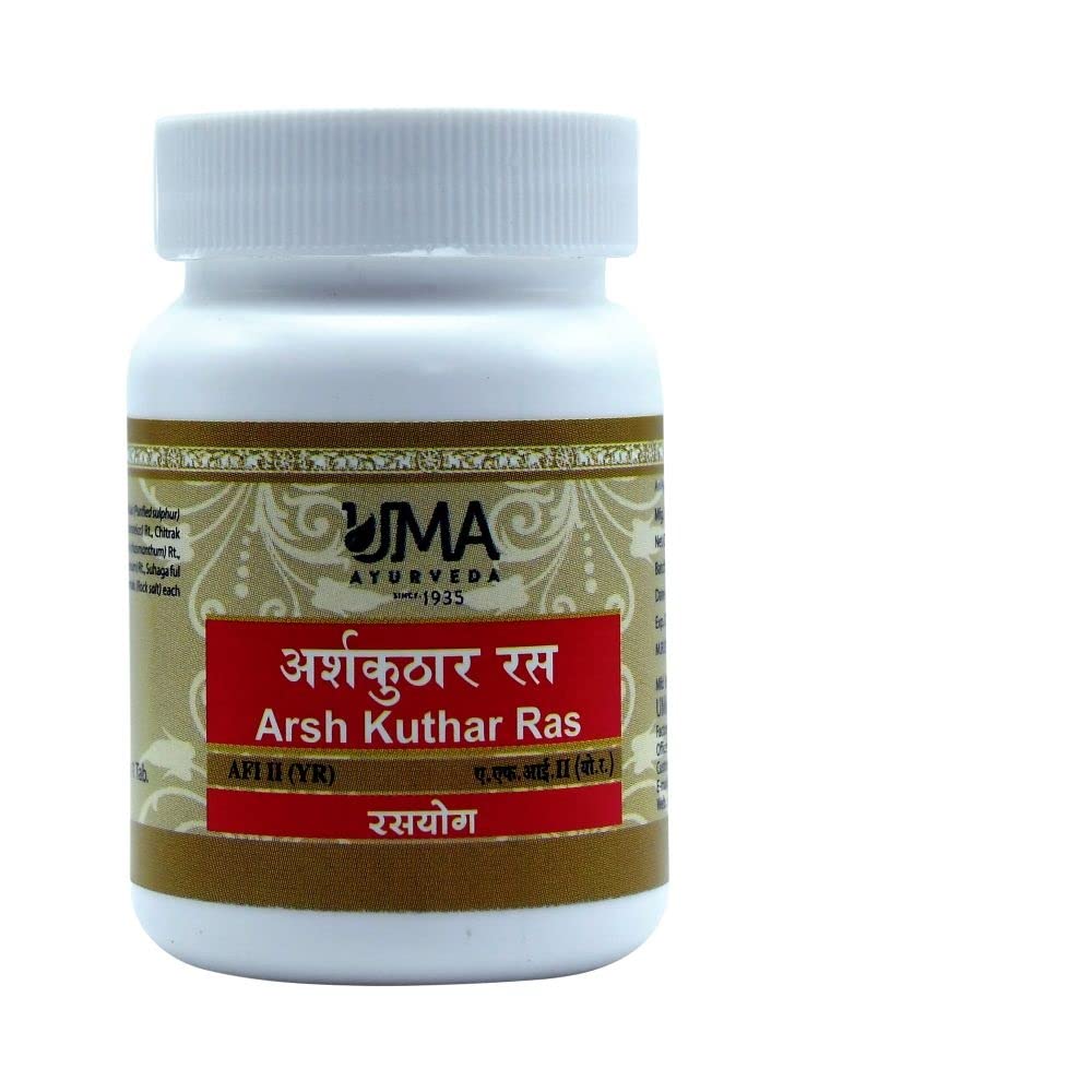 Uma Ayurveda Arsh Kuthar Ras 80 Tablets